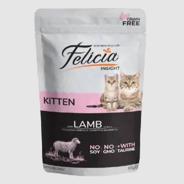 Felicia Pouch Kitten Lamb in Jelly Wet Food 85g